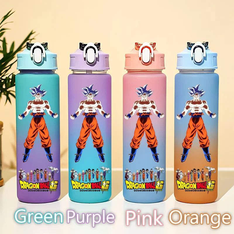 750ML Dragon Ball Super Hero Tazza di Acqua Kakarotto Gourde Vegeta IV Son Gohan Goten Bottiglia Gradiente Studente Adulto Bere Tazza Regalo