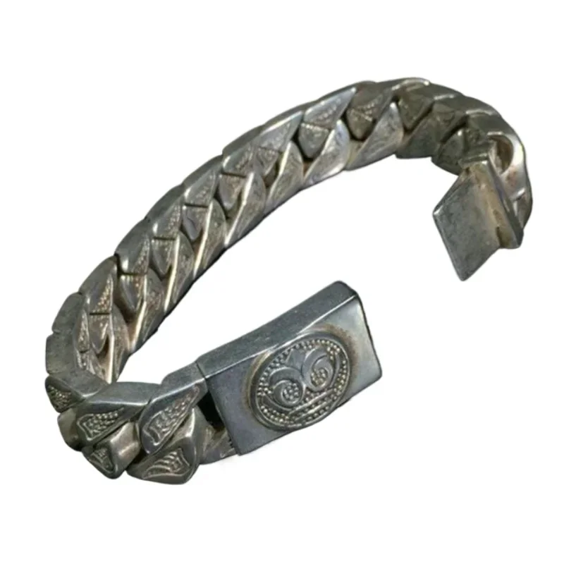 Jia Le / Old Tibetan Silver Exquisite Retro Domineering Transfer Bracelet Personality Trendy Men and Women Dragon Year Gift