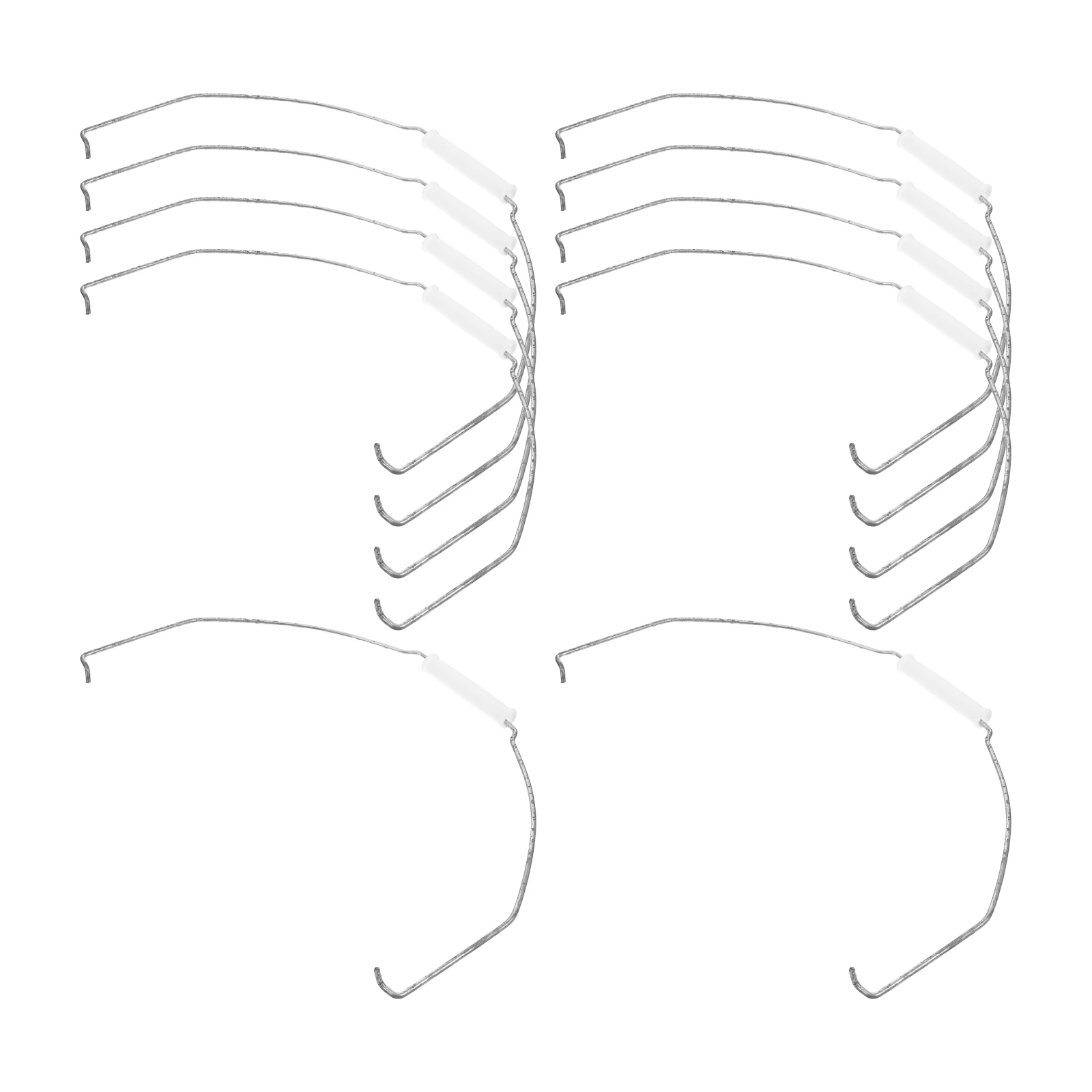 

10pcs Iron Bucket Handles Replacement Grip For Water Pails Sturdy Ergonomic Design Wear-Resistant Compact Metal Handle Household