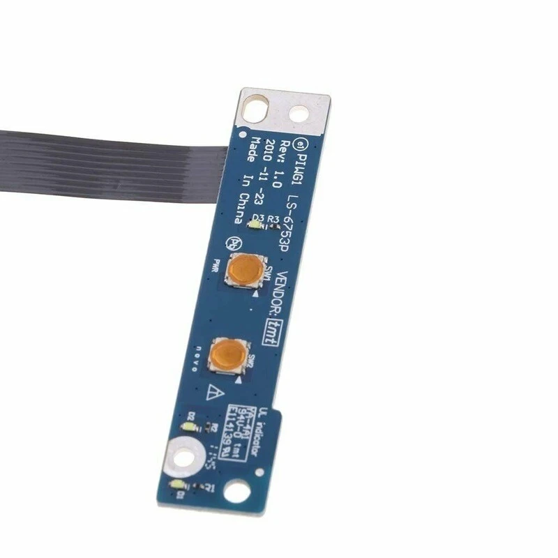 Botão de ligar/desligar para laptop Lenovo G470 G470AX G570, placa de interruptor de alimentação LS-6753P