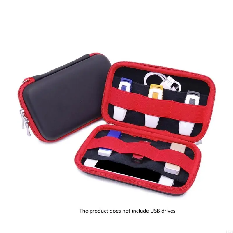 USB Case Thumb Holder Case Thumb Holder Leather Storage Case Electronic Accessory Storage Bag