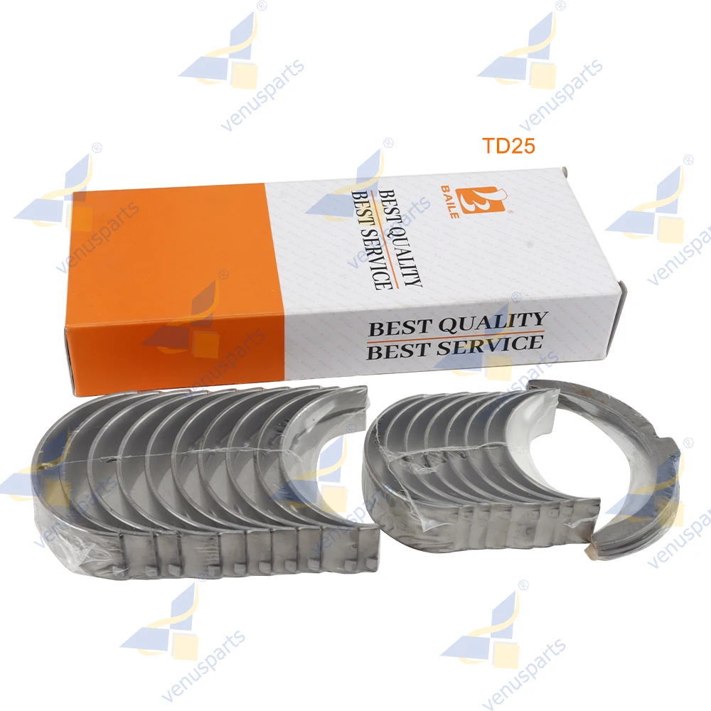

For Nissan TD25 Crankshaft Main Bearing Con Rod Bearing +Thrust washer Engine Forklift