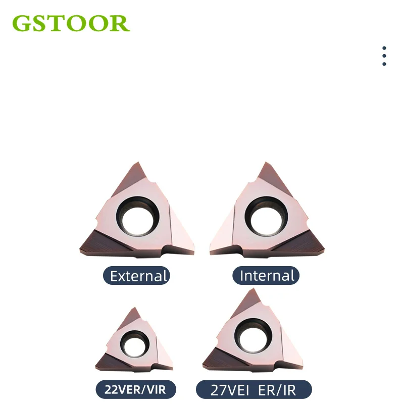 

22VER 22VIR 4TR/5TR/6TR/7TR/8TR Trapezoidal Vertical Threaded Cutting Blades CNC Lathe Cutter Cutting Insert For Stainless Steel