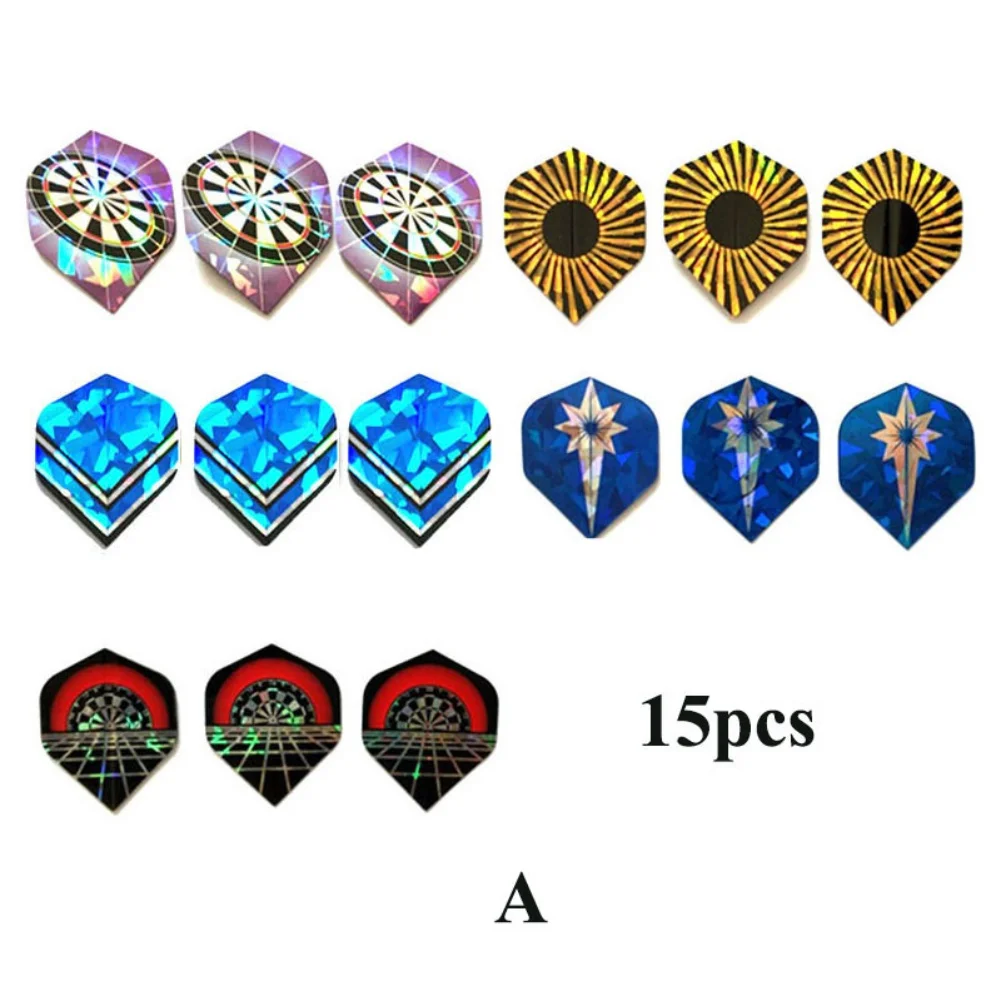 15-30pc schöne reflektierende Laser Darts Wing Set Darts Flug hochwertige langlebige PVC schöne Flüge Set profession elles Zubehör