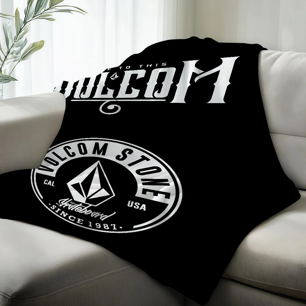 Fashion V-Volcom Cool Blanket Suitable For Sofas Beds Offices Cars Outdoor Travel An Ideal Gift For Friends Family
