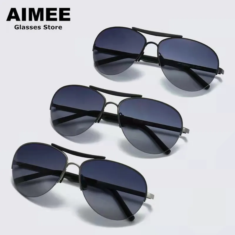 Men's Pilot Drving Sunglasses Fashion Ultra-thin Sun Glasses Women Handmade No Screw Ultralight Eyeglasses UV Protect Color Lens