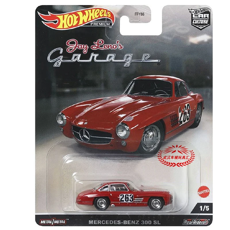 Original Hot Wheels Premium Car Culture Jay Leno\'s Garage Diecast 1:64 Voiture Jay Leno Tank Mercedes-Benz Boy Toy for Children