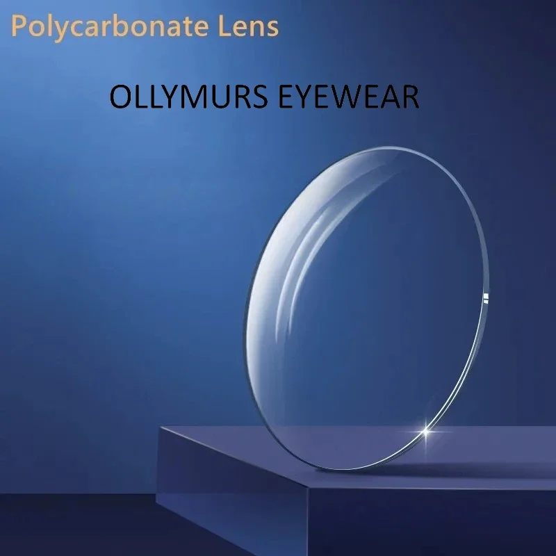 

OLLYMURS 1,593 Поликарбонат HD Прозрачный синий свет, блокирующий фотохромные антибликовые сверхтвердые линзы с защитой от царапин