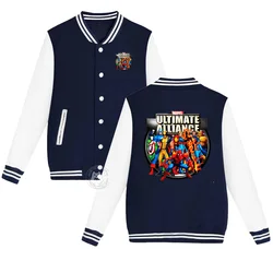 Kids Marvel Spider-Man Collection uniforme da Baseball giovanile stampata 2-14 anni per ragazzi e ragazze cappotto da strada caldo e spesso