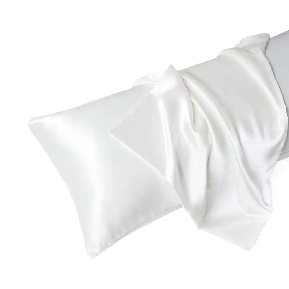 Pillowcase Simulated Silk Pillow Cover Silky Satin Hair Beauty Pillow Case Comfortable Pillow Case Home Decor