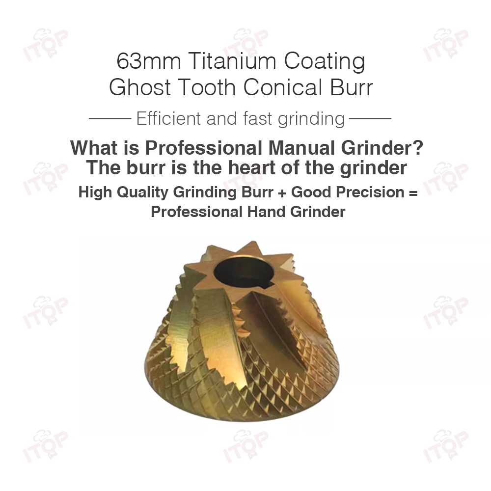 Hot Sale Stainless Steel Conical Burr Coffee Grinders Hand Manual Coffee Grinder Free Custom Logo