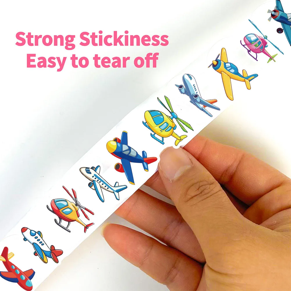 500 قطعة لفة طائرة لاصق ملصق الحنين Harajuku محمول الأمتعة الرجعية القهوة الهاتف المعيشة الهاتف سيارة دراجة نارية الشارات