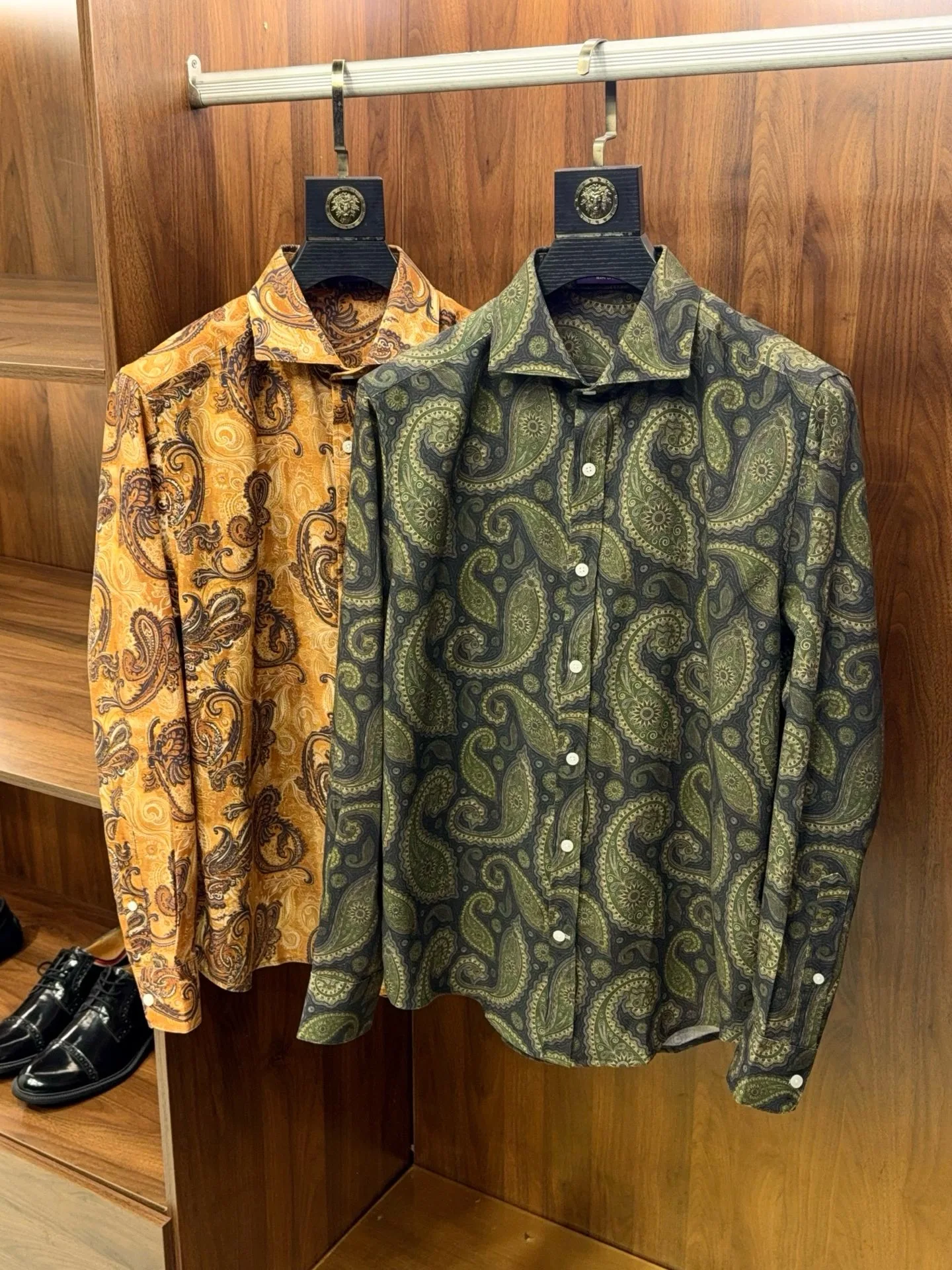 

High-End Men's Long Sve Linen Print Collar Busin Casual irt Faionable Early Spring Sle Versatile Autumn Wear