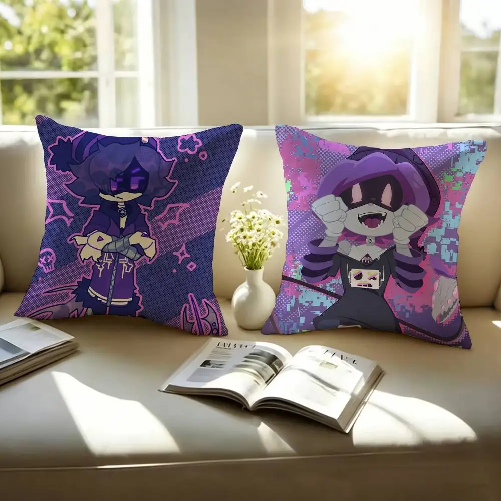 Anime M-Murder Drones Pillow Case Square Double-Sided Sofa Cushion Cover Bedroom Bedside Pillow