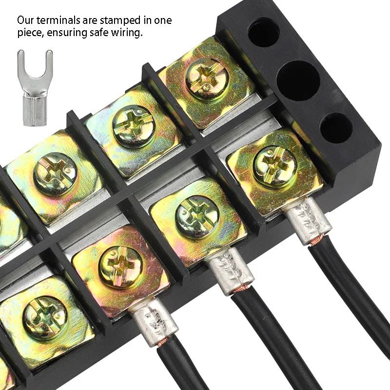 50 Stück Reinkupfer-Gabelkabelschuhe, nicht isolierte Flachstecker DSN/SNB0.5/1.25/3.5/5.5/8-3/4/5/6/8, Kabelverbinder – Detail 4