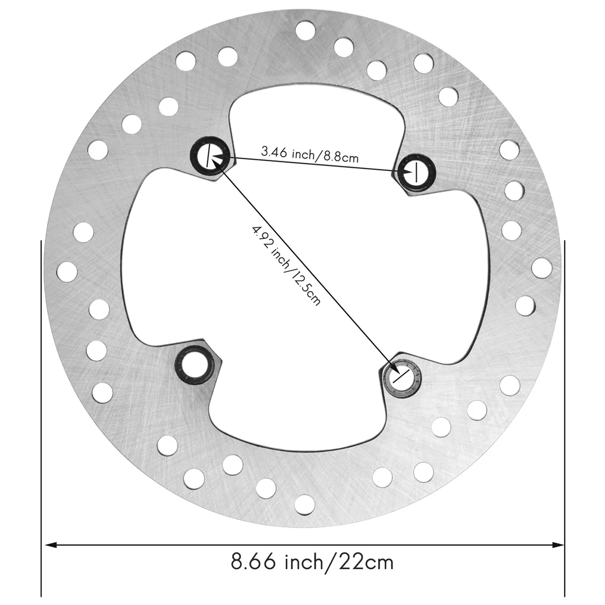 Motorfiets Achterrotor Remschijf voor Honda 125Cc XLV Varadero 125 400Cc TRX400X TRX400EX 250Cc XR250 voor Suzuki 400Cc