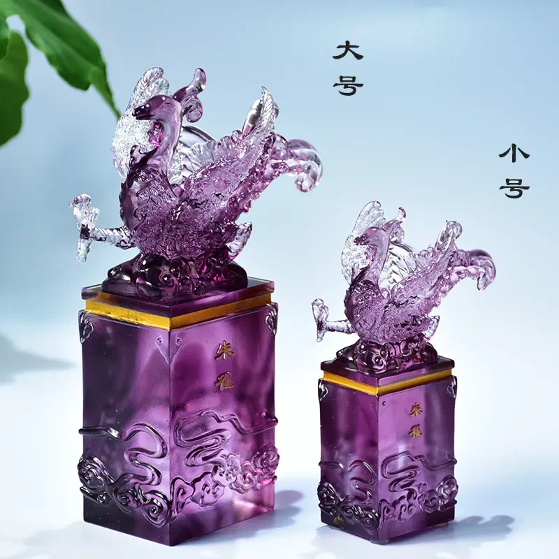 Chinese Glazed Four Divine Beasts Statue Qinglong Suzaku Xuanwu White Tiger Home Decor Living Room Entrance Office Display
