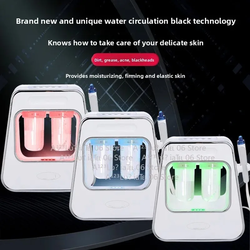 Home Microdermabrasion Pore Cleanser Blackhead Remover Oxygen Facial Skin Scrubber