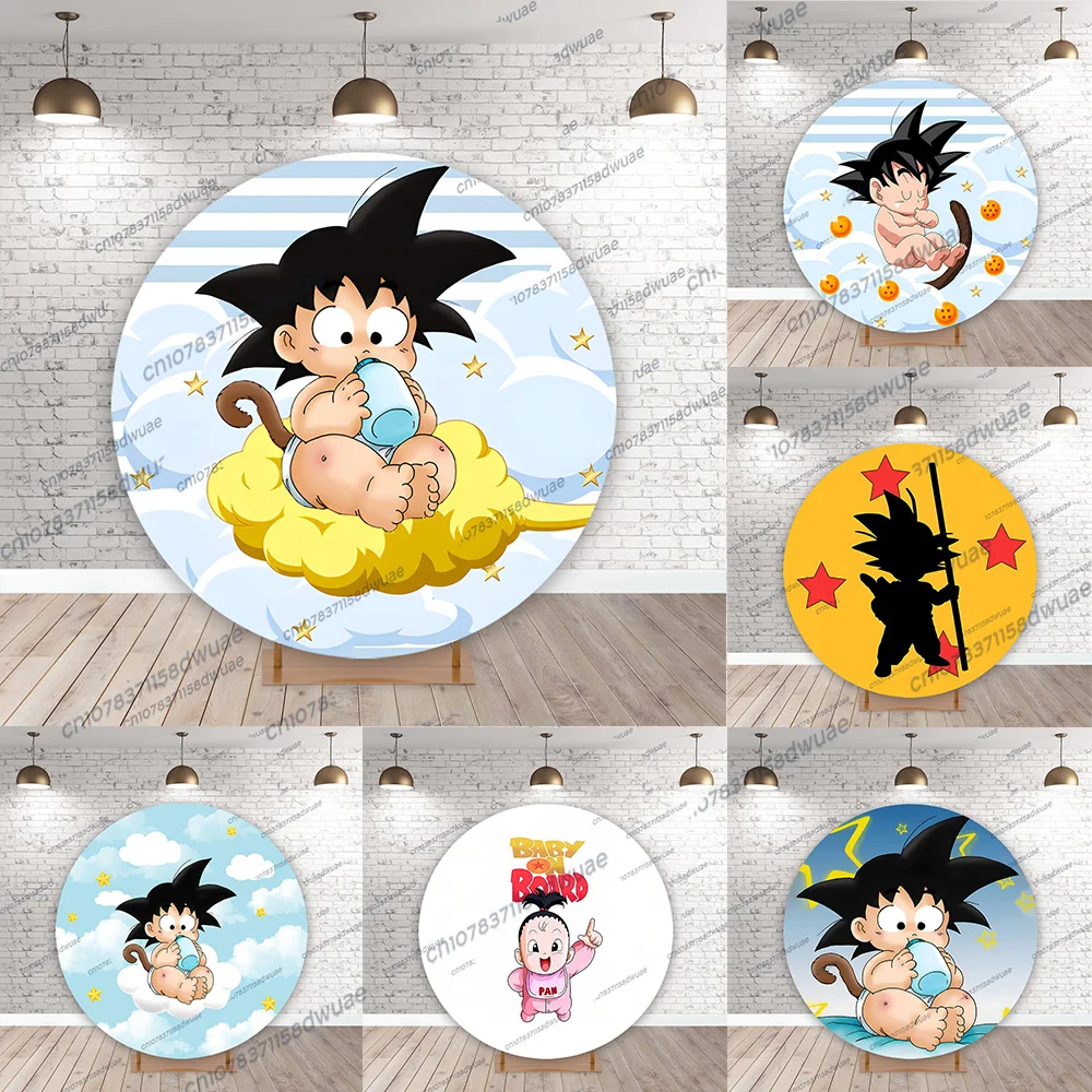 

Dragon Ball Baby Shower Party Supplies Birthday Party Photo Backdrop Cartoon Banner Decoration Photography Backdrop