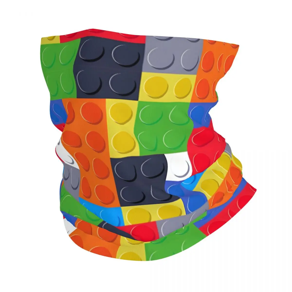 Toy Building Block Bath Mat Neck Gaiter Face Scarf Cover Neck Gaiter Men Women Bandana Scarf Thin Summer