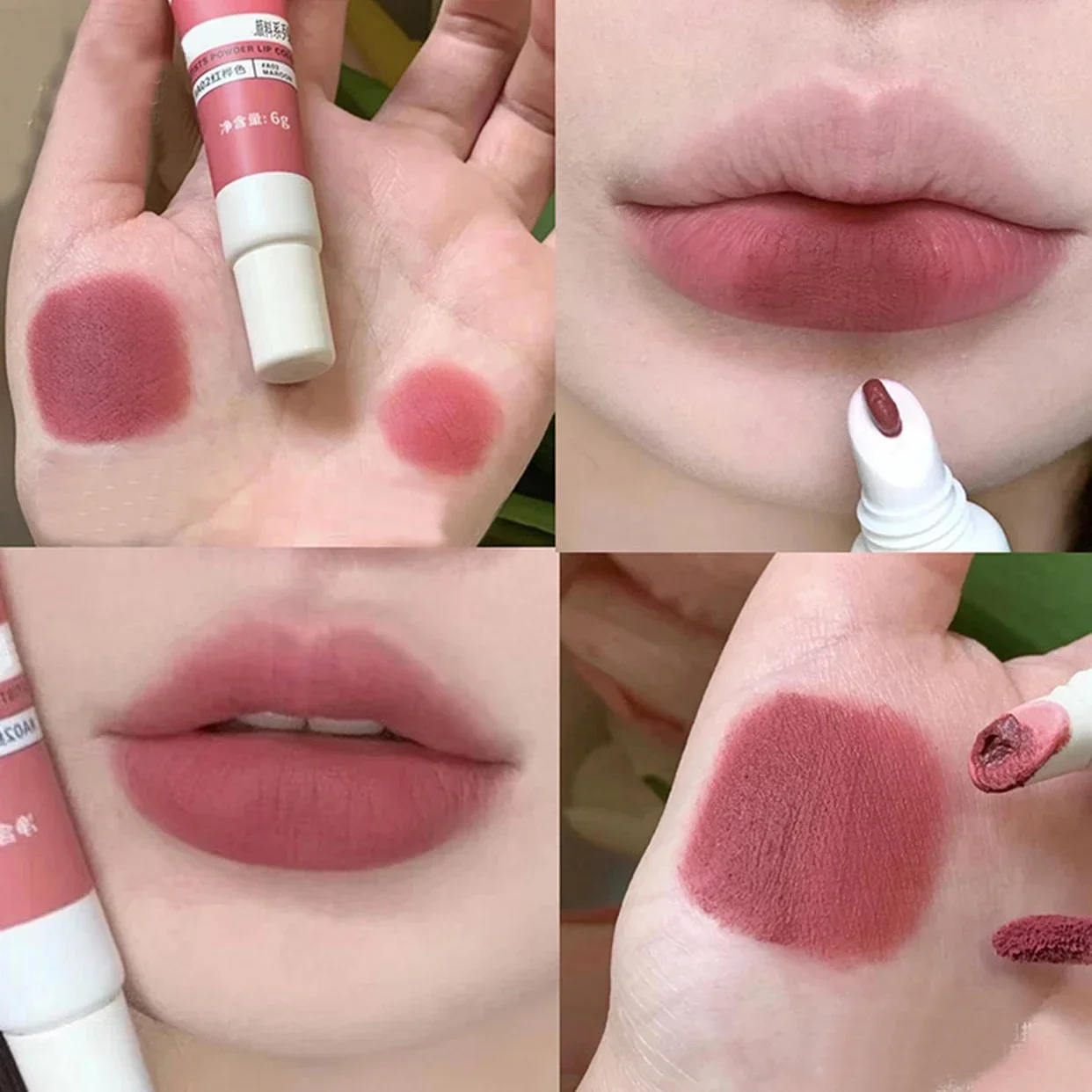 Lip Gloss Moisturizing Lip Tint Mud 6 Colors Lips Makeup Lipstick Long Lasting Lip Glaze Creative Cosmetics Waterproof