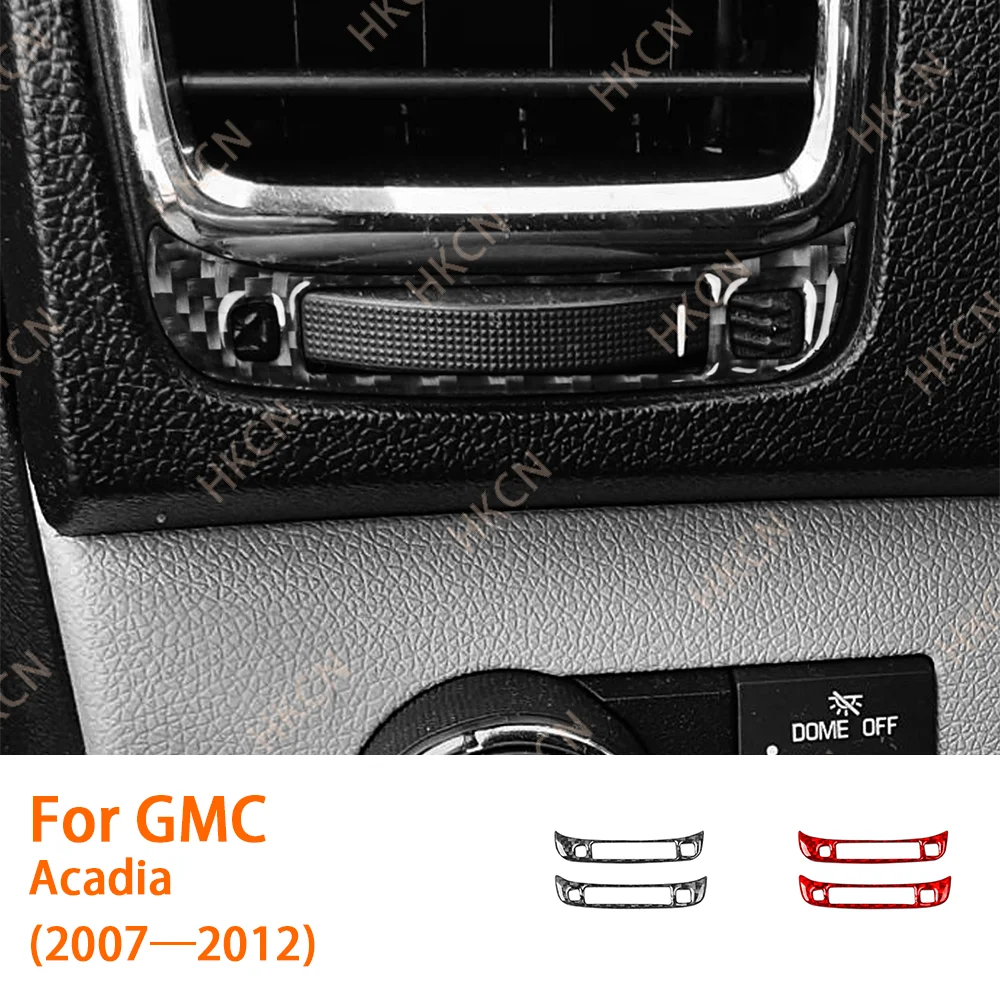 

For GMC Acadia 2007—2012 Carbon Fiber Sides Air Vent Adjustment Knob Panel Car Accessories Interior Cover Trim Modified Sticker
