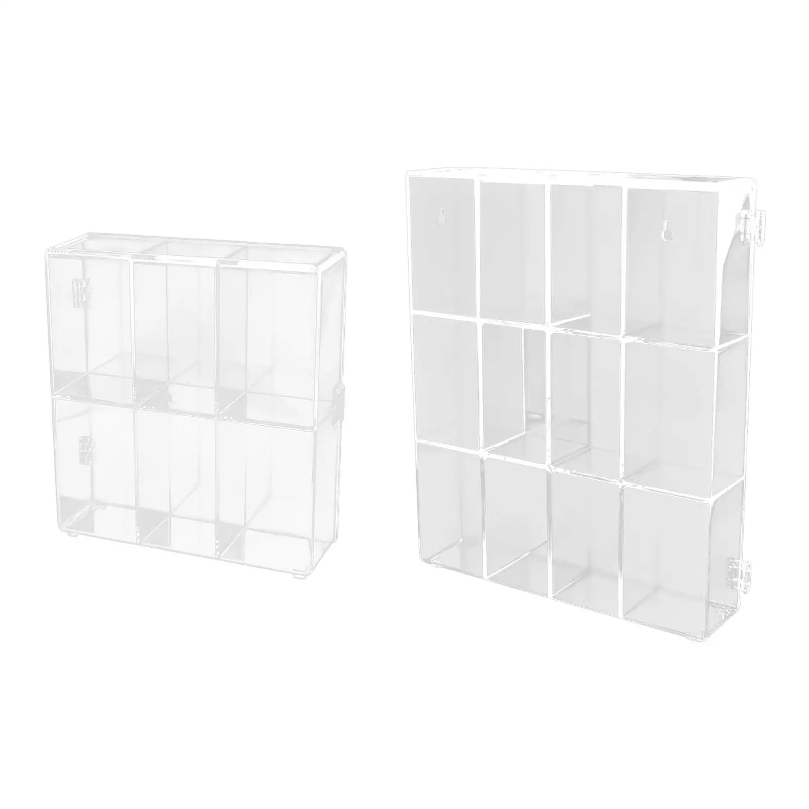 

Action Figure Display Shelf DIY Clear Model Easy Installation Storage Stand Showcase Box for Entryway Office Bedroom Living Room