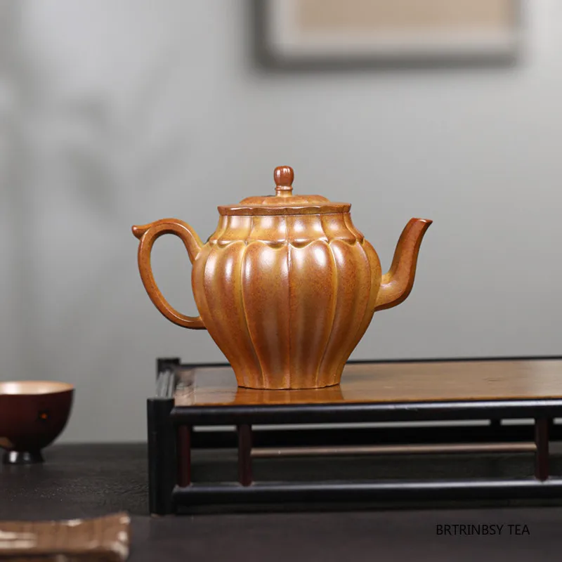 240ml Chinese Yixing Purple Clay Teapot Tradition Household Tea Pot Beauty Tea Infuser Kettle Household Raw Ore Zisha Tea Set
