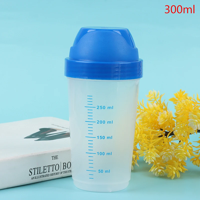 Bottiglia Shaker da 300ml bottiglia di miscelazione in polvere proteica per frappè creativo tazza di agitazione materiale PP nuovo di zecca e di alta qualità 1 pz