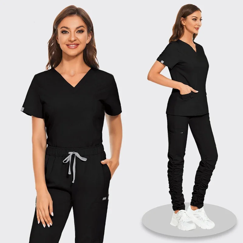 

Hospital Scrubs Sets Nurse Accessories Medical Clothing for Women Work Uniforms Dental Clinic Beauty Salon Spa Workwear Overalls