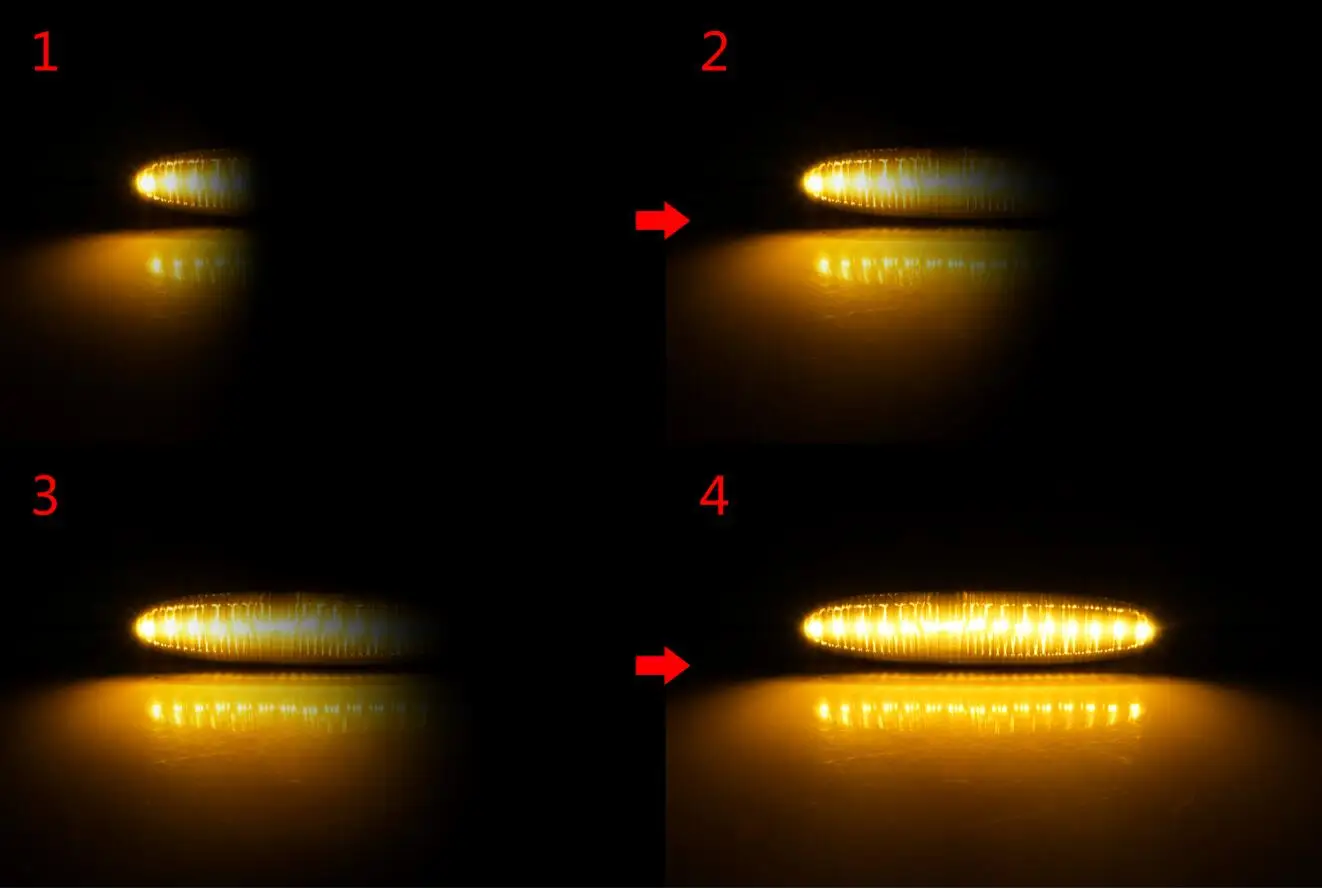 1 Pair Dynamic LED Side Marker Indicator Turn Signal Light Sequential Lamp For Lexus IS250 IS350 ES350 SC430 - view 5