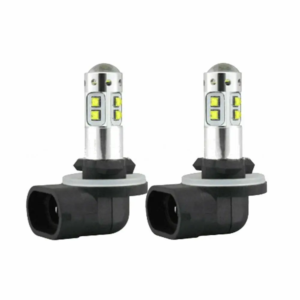 

New Pair 881 889 Car Fog Light Truck Truck 6000K 15W White Headlight Bulb Lorry Waterproof Day Driving Light Front Work Lamp