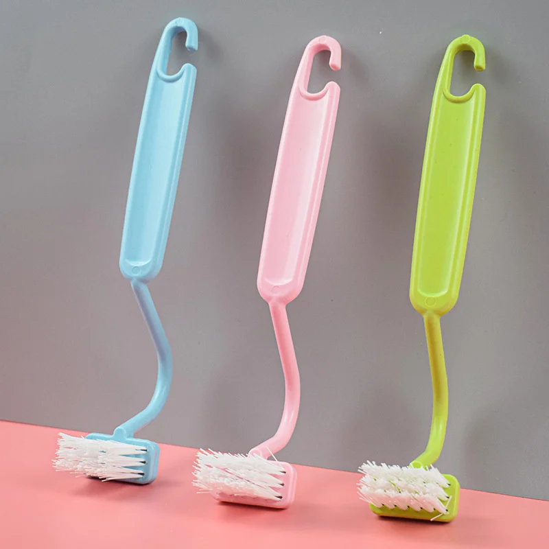 Portable Toilet Corner Window Slot Gap Clearner S-Shape Toilet Brush Bathroom Cleaning Brush Wall Hanging Gap Cleaning Tool