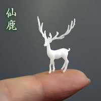 Fairy Deer Moss Micro Landscape Decoration Material Water Tank Ecological Potted Flowers Fleshy Hand Model Miniature Animal