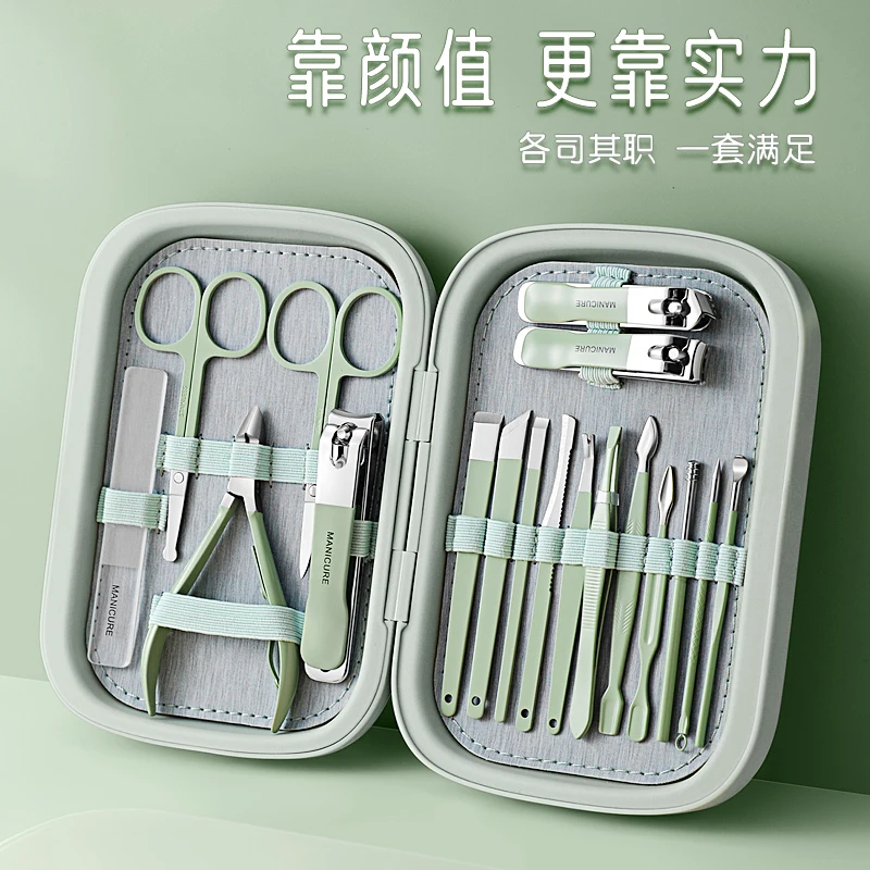 Ensemble d'outils de beauté pratiques pour coupe-ongles, coupe-ongles, couteau de pédicure, éplucheur d'oreille