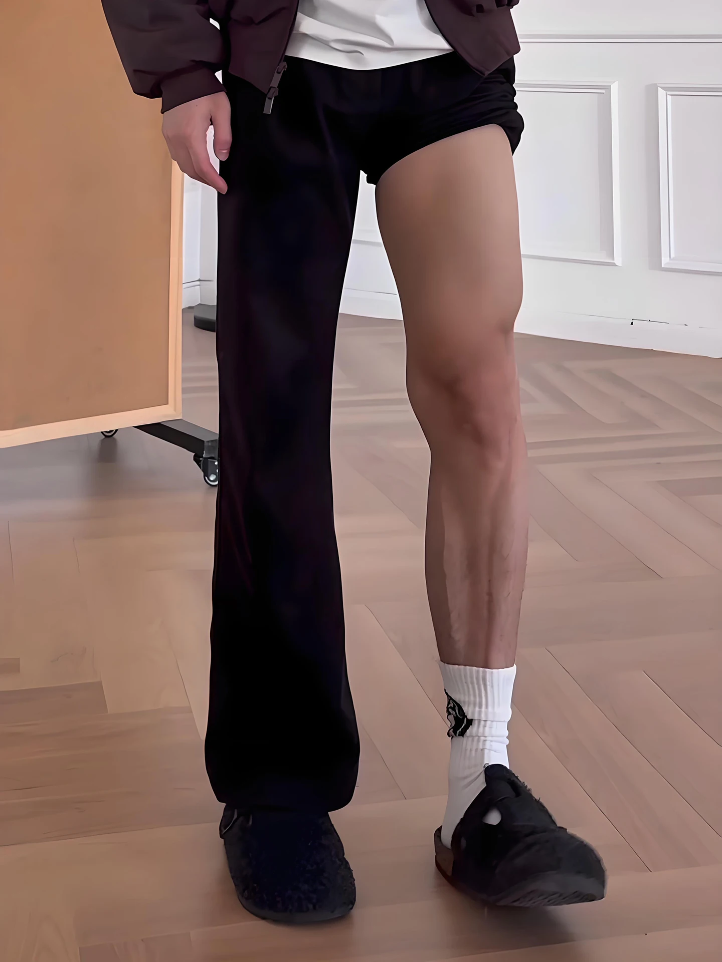 

Мужские повседневные брюки Bla прямого кроя, весенне-осенние, зауженные, с драпировкой, с отворотами, для отдыха