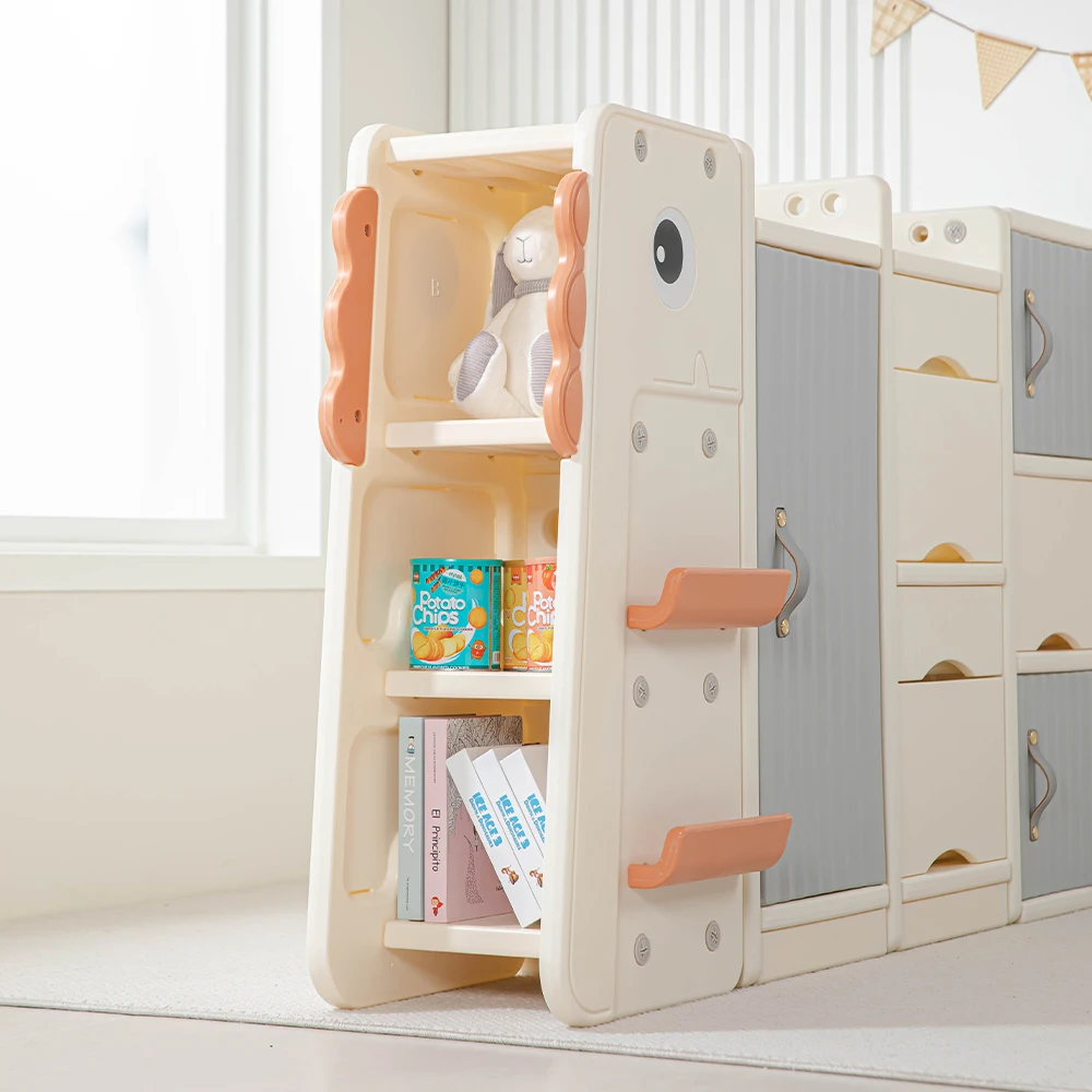 Kids Cabinets Children Book Shelf Furniture Sets Toys Teen Storage Plastic Clothes Box Baby Bedroom Kindergarten Organization