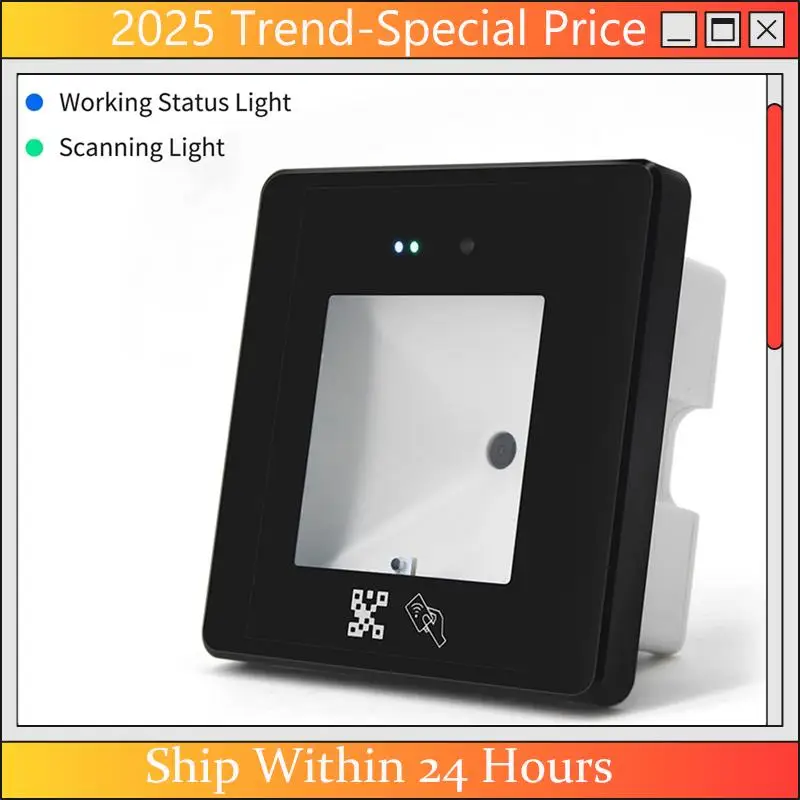 

Dynamic Qr Code Access Control Reader Access Control Rfid Card Reader Mobile Phone Card Barcode Scanner Durable ID