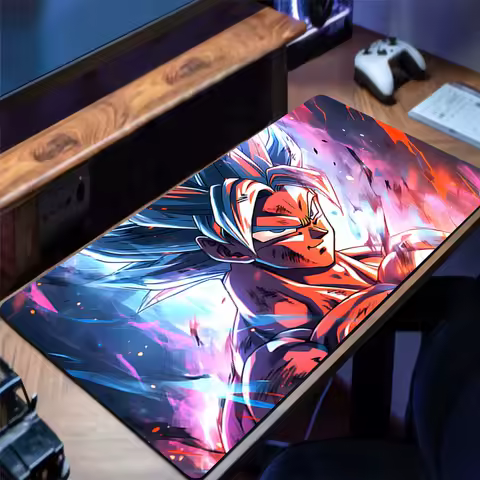 Mouse Pad PC Non Slip Rubber Anime Mousepad Laptop Gamer Cabinet Keyboard Pad Office Dragon Ball Computer Gaming Desk Mouse Mat