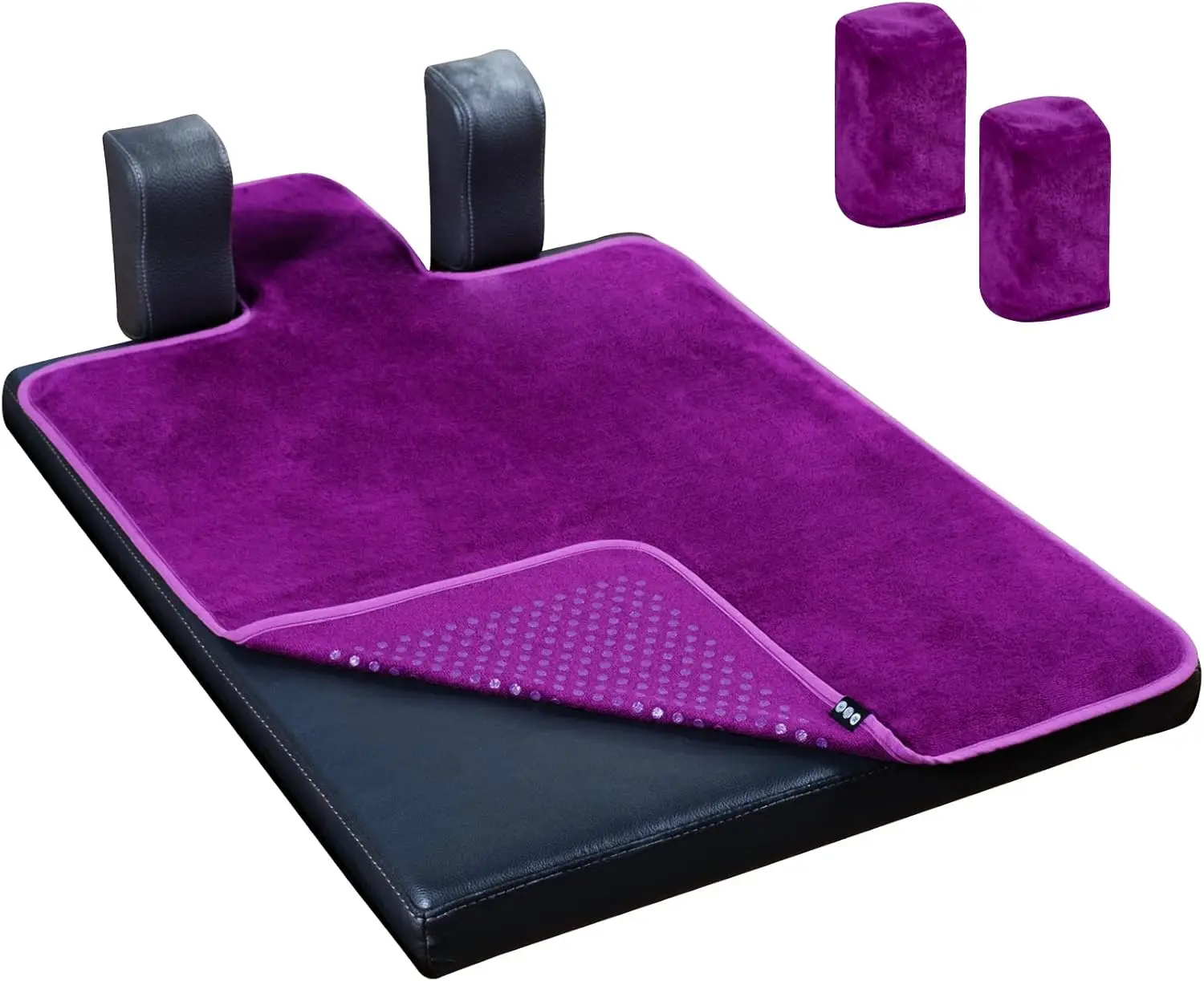 

Pilates Reformer Non-Slip Mat Towel with 2 Shoulder Block Covers