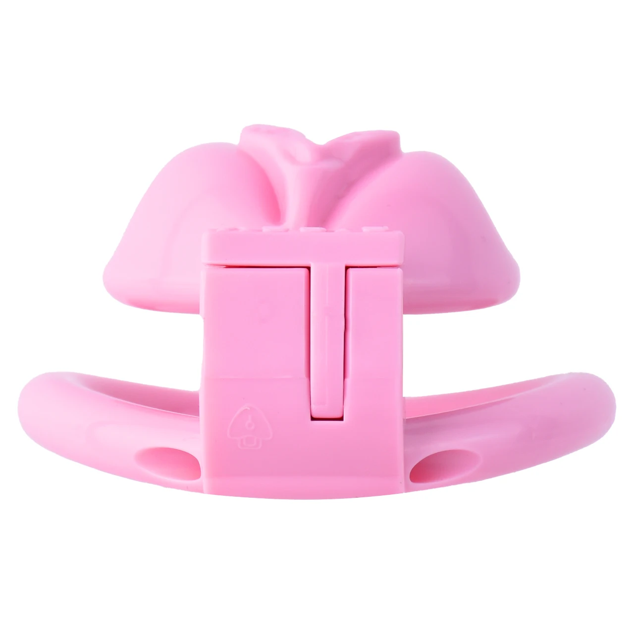 Jouets sexuels féminins en forme de chatte rose pour adultes, chasteté, clitoris, vagin, entraîneur gay, bondage avec 4 anneaux de base, produits pour adultes