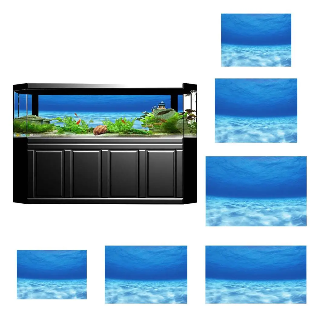 Aquarium Backdrop 3D HD Background Sticker PVC Adhesive Poster for Accessories for Aquarium Fish Tanks