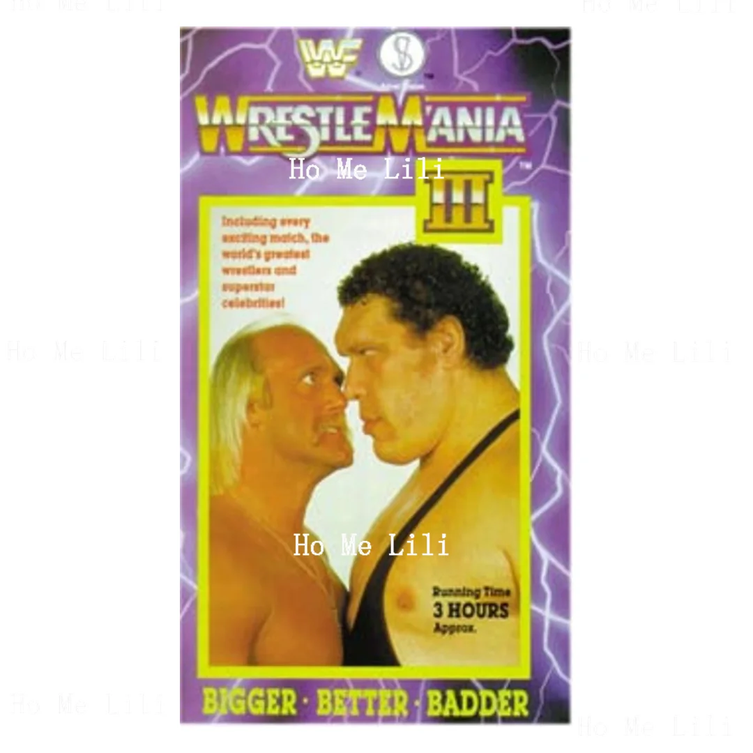 Wwf Wrestlemania Iii Vintage Metal Sign Wall Decor