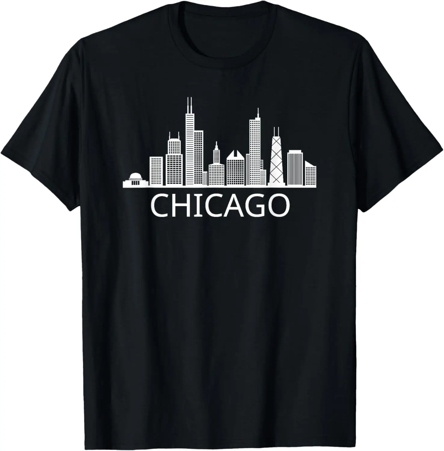 Chicago Skyline - Throwback Design - Classic T-Shirt