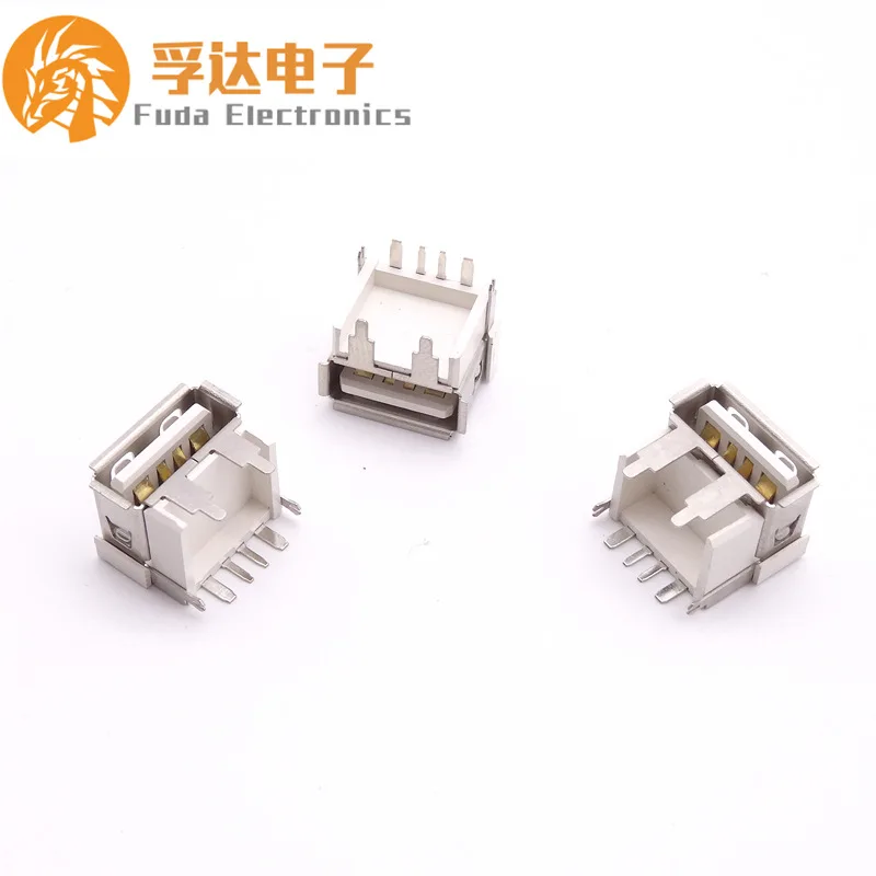 For high current USB female seat, Huawei USB female seat short body 5A high current pad 11.3H female seat, four-pin plug board