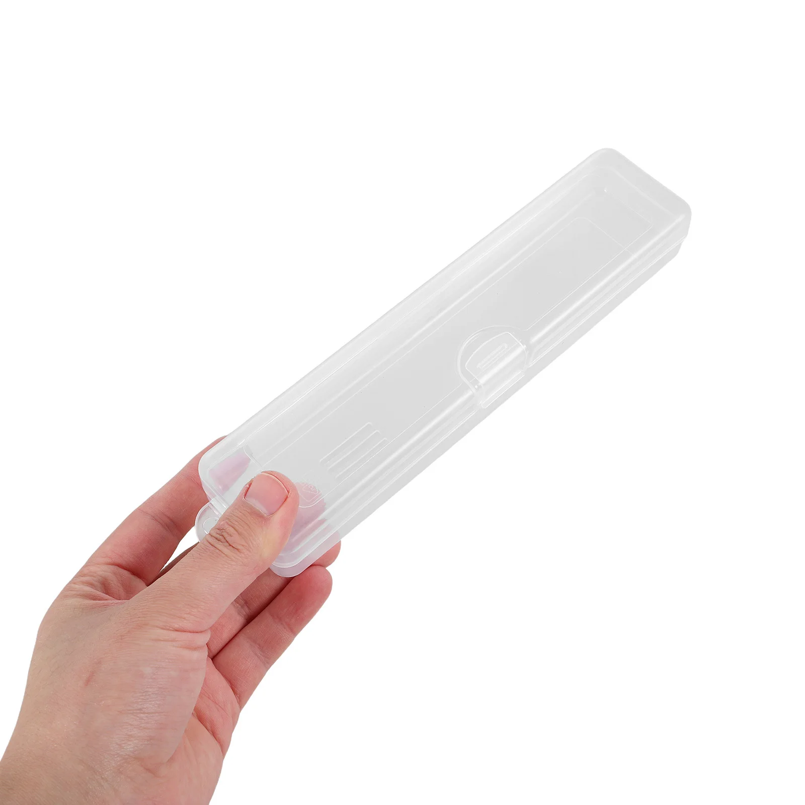 

2 Pcs Makeup Brushes Eyeliner Holder Travel Organizer Eyebrow Pencil with Lid Holders for Transparent