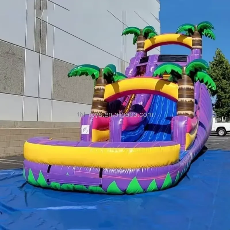 Commercial Garde16ft 18ft 20ft 23ft Swimming Pool Inflatable Toys Water Slide Inflatable Waterslide
