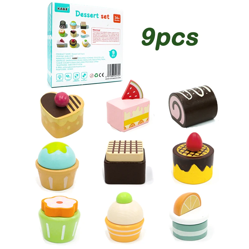 Wooden Kitchen Utensil Set for Kids, Educational Role Play Toy 6