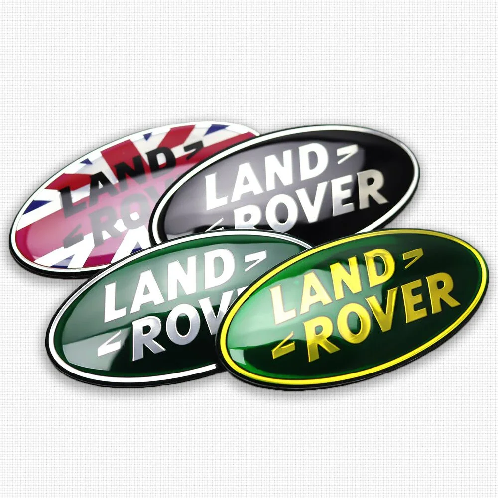 Car Metal Sticker Front Grille Tail Trunk UK Flag Emblem Car Sticker For Land Rover Discovery 3 4 Range Rover Freelander 1 2 SVR