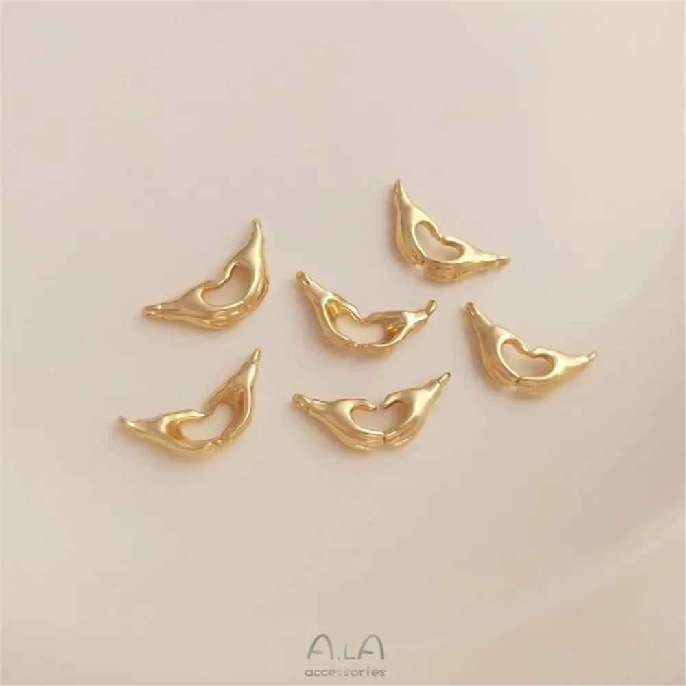 Сумка-из-14-каратного-золота-кулон-«ОК-люблю-тебя-чем-сердце-жест»-браслет-ручной-работы-ожерелье-кулон-серьги-ювелирный-кулон